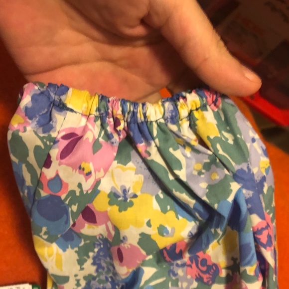 and April boho pastel floral off shoulder blouse NWT - Picture 6 of 8